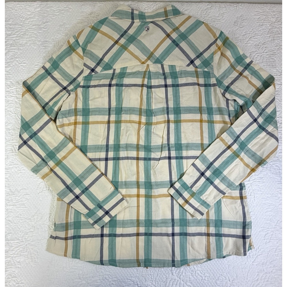 Kuhl Women M Lightweight Flannel Shirt NWT Trailside Long Sleeve Outdoor Hiking - Picture 2 of 8